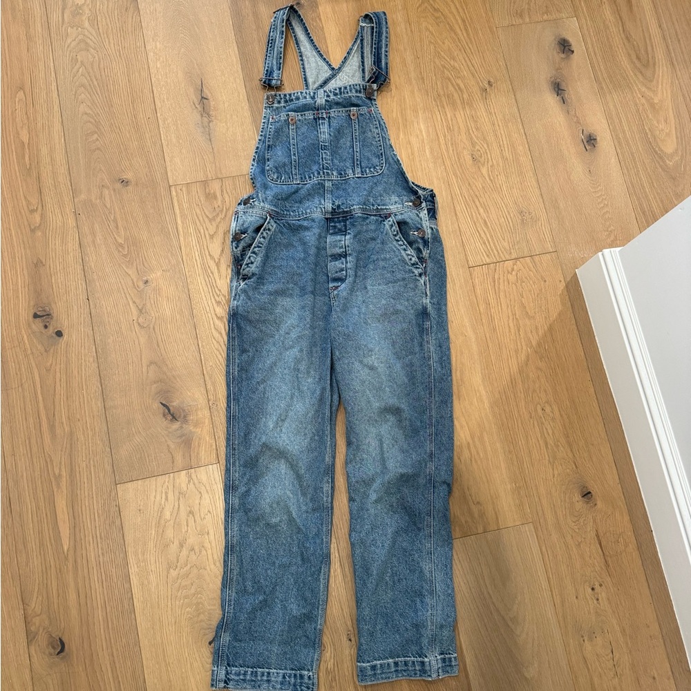 Free People Denim Overalls